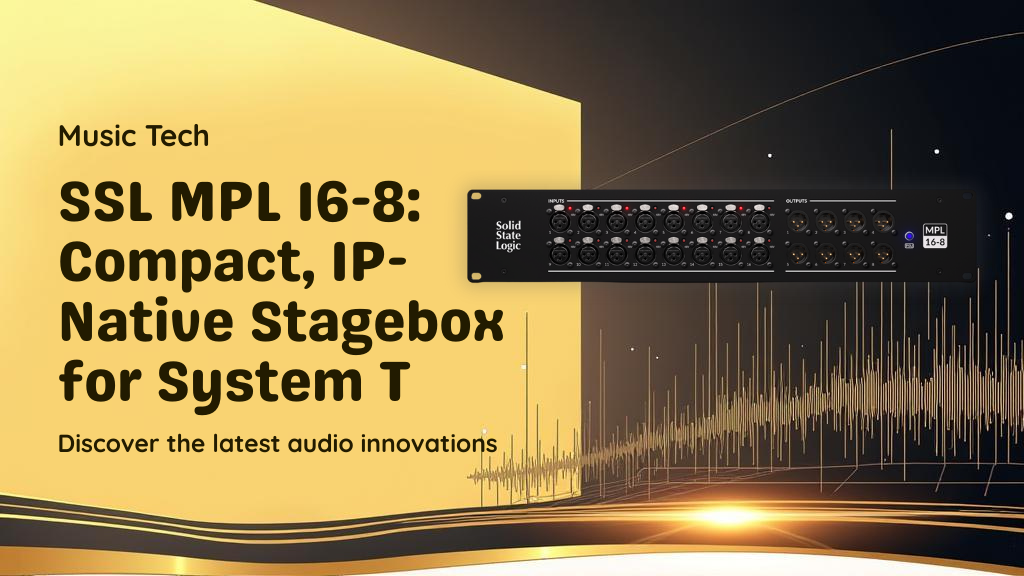 SSL MPL 16-8: Compact, IP-Native Stagebox for System T